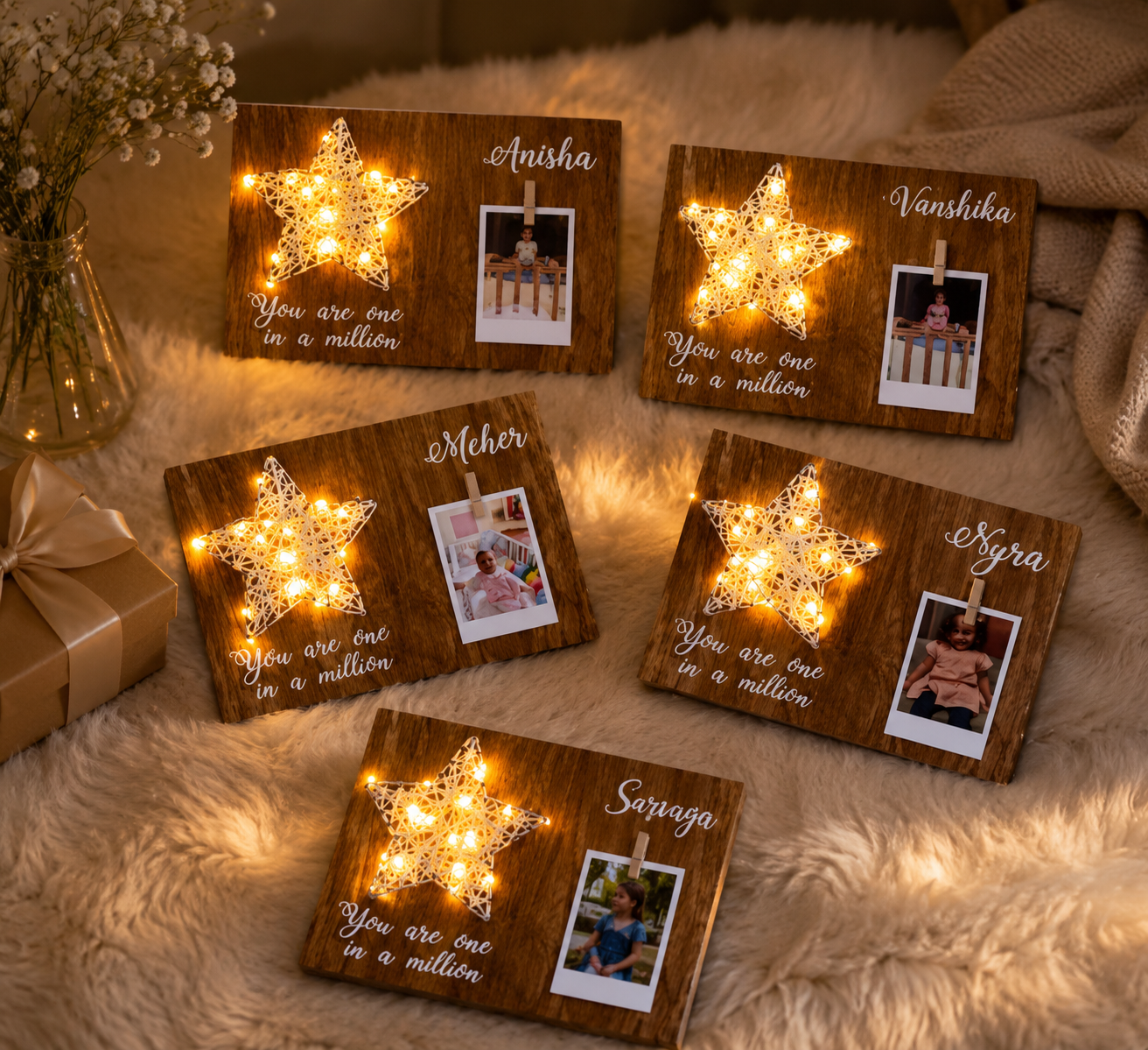 String art star frame