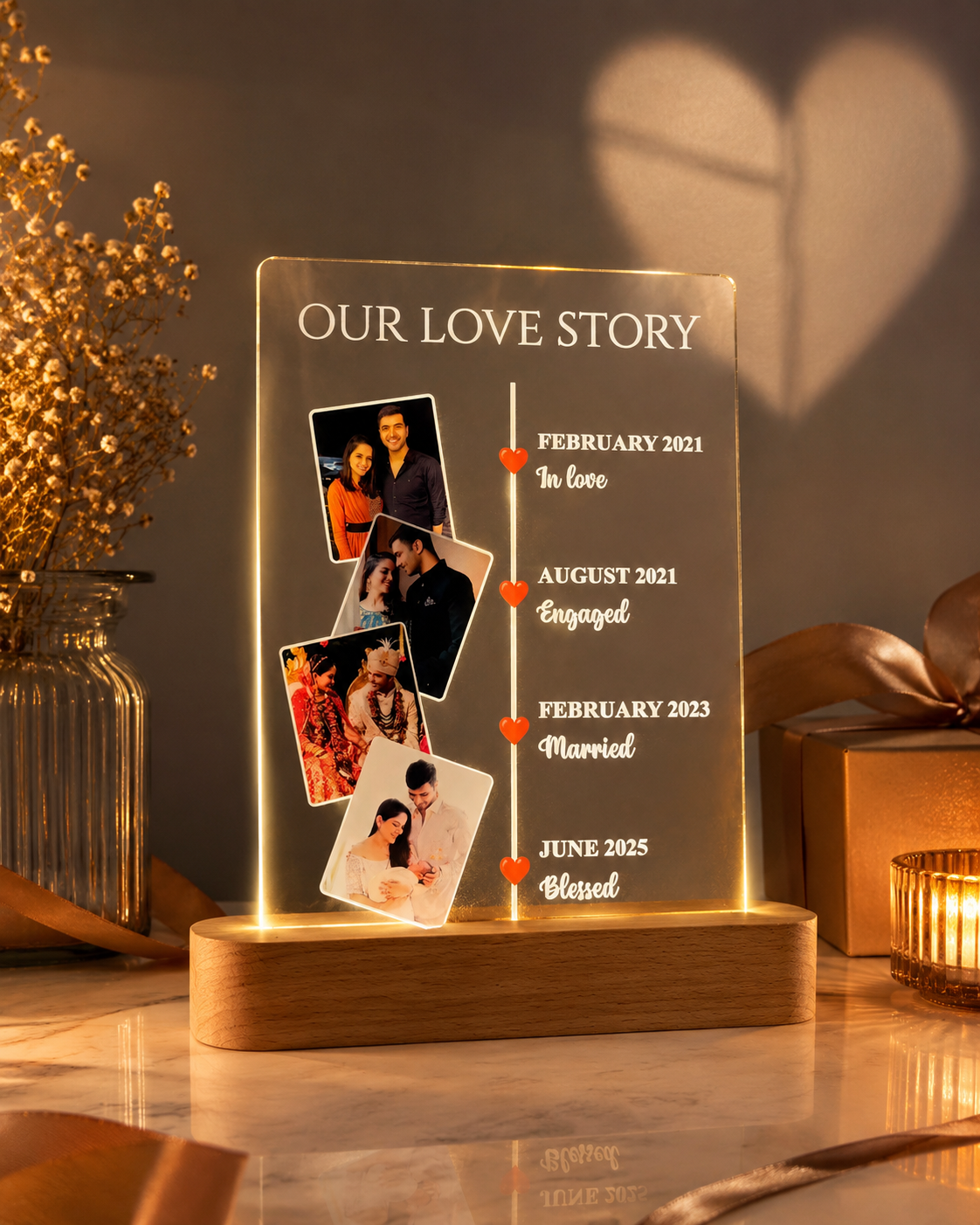 Our Love Story Lamp